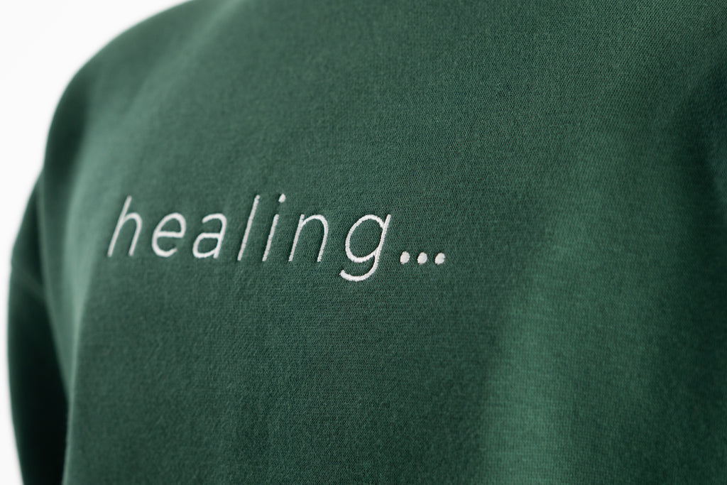 Healing Oversized Green Sweatshirt