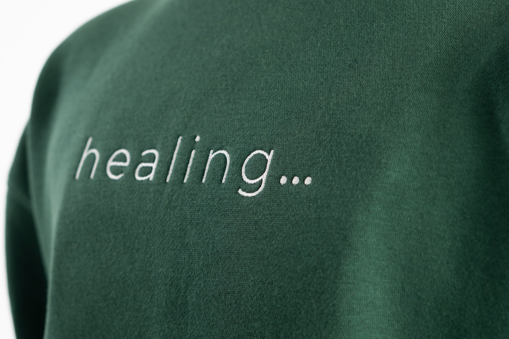 Healing Oversized Green Sweatshirt