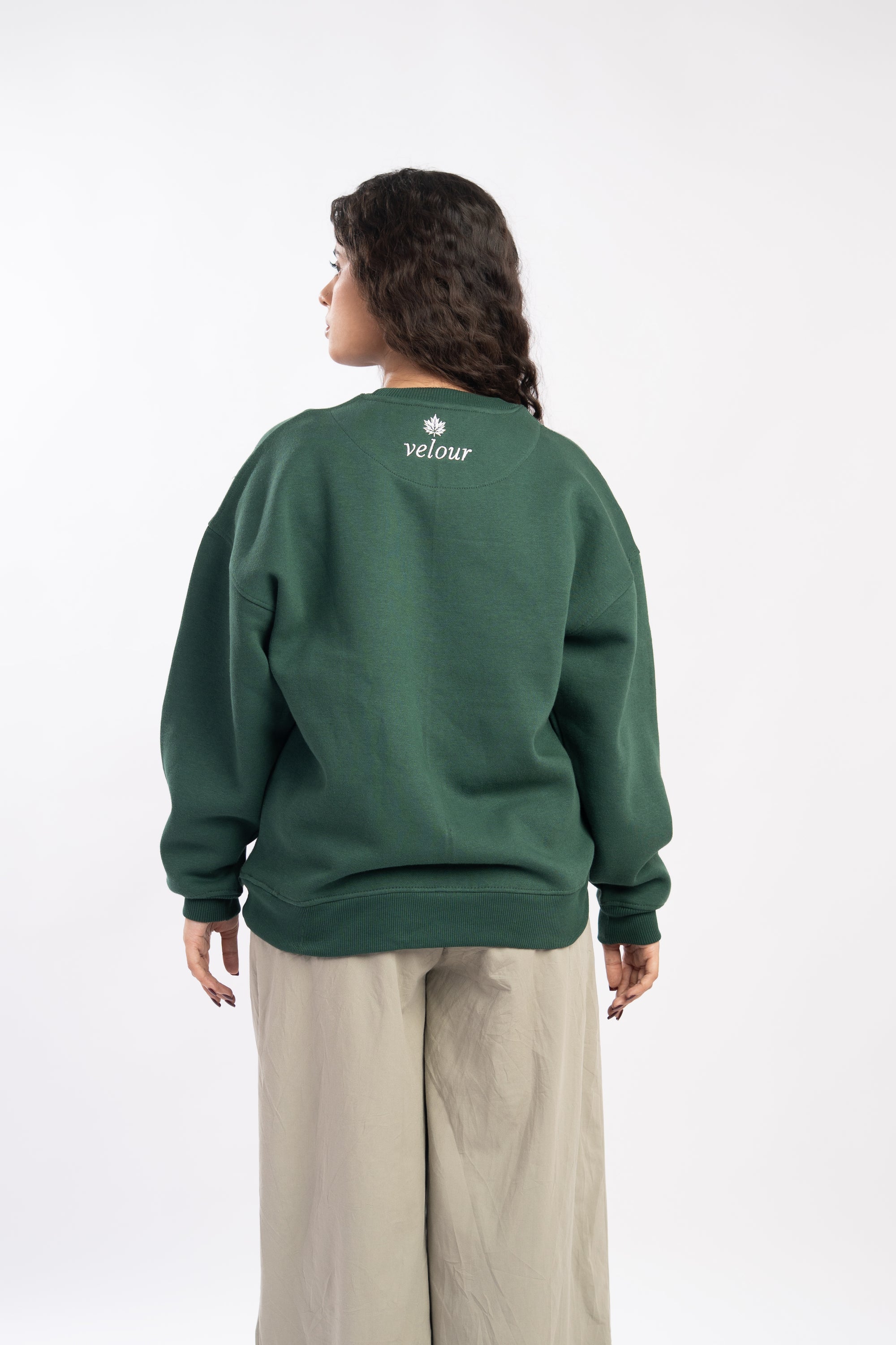 Healing Oversized Green Sweatshirt